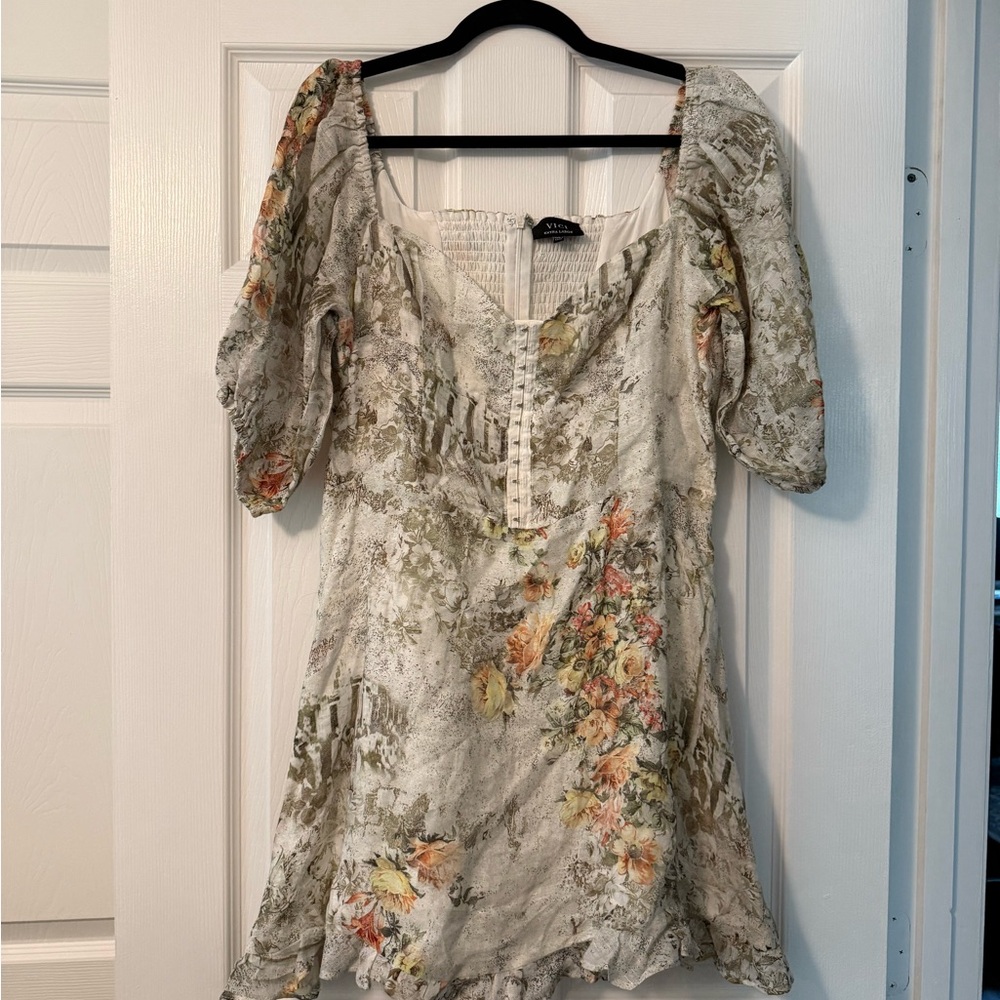 VICI Floral Puff Sleeve Dress